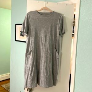 Like new Eileen Fisher, 100% cotton T-shirt dress, with pockets!
